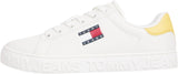 Tommy Jeans Tjw Logo Outsole Sneaker ESS En0En02703, Parte Superior Baja Mujer, Yellow (Yellow Dahlia), 37 EU