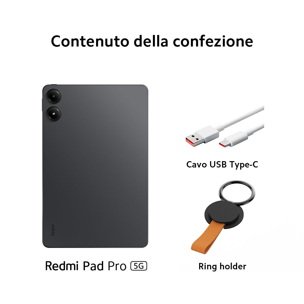 Redmi Pad Pro 12,1 Pulgadas Hyper OS 5G 2,4 GHz 1000 mAh 33 W 8 GB 256 GB Tarnish