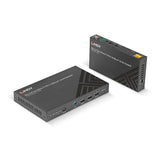 Extensor KVM HDMI 4K60 Cat.6A y Tipo C HDBaseT 3.0 de 70 m