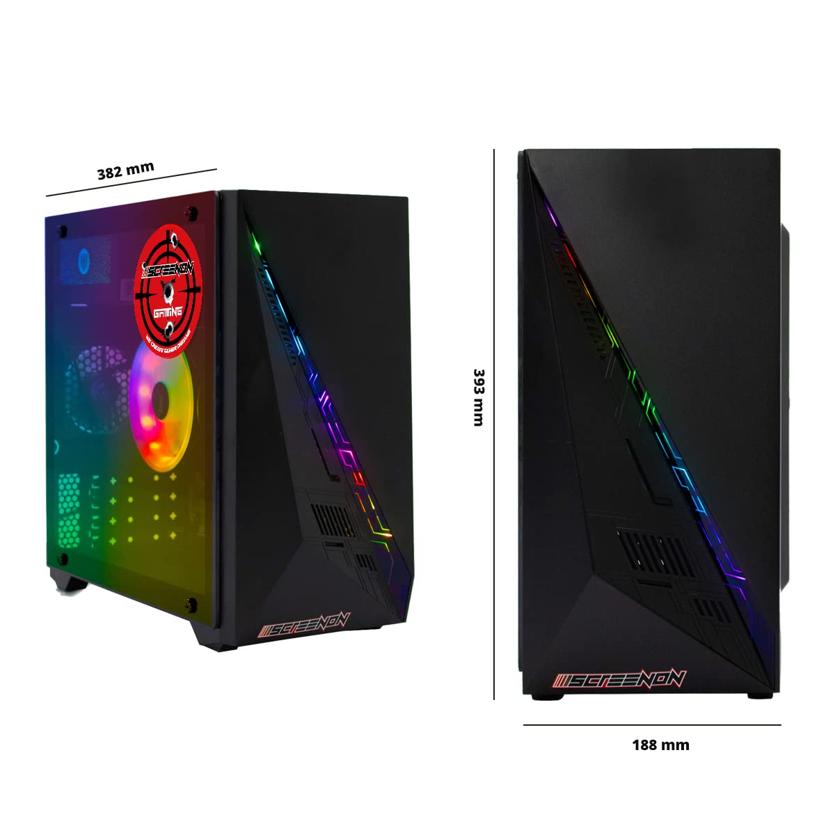 ScreenOn - PC Gaming Ryzen 7 5700G • Radeon Vega 8 2Gb grafische kaart • 16Gb RAM DDR4 3200mhz • 512GB m.2 • Windows 11 Pro • WiFi 300mbps • Gamer-pc