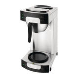 Buffalo CW305 - Cafetera con filtro, acero inoxidable/negro, capacidad de 1,7 L, 435 mm de altura, 205 mm de ancho, 205 mm de longitud