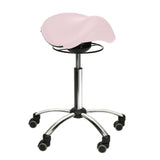 Silla de sillín Comfort con mecanismo de giro rosa