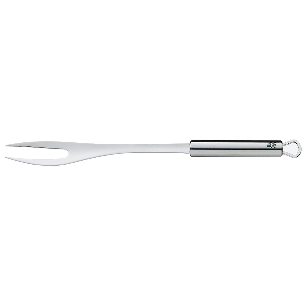 WMF Profi Plus - Juego de Cocina 6 piezas, Estante para Colgar con 5 Ayudantes, Cucharón, Espumadera, Cuchara para salsa, Espátula, Tenedor para carne, Acero Inoxidable Pulido
