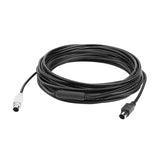 Logitech Group, Cable de Extensión de 10m para el Sistema de Webcam para Videoconferencia Group, Mini-DIN-6, Portátil/PC/Mac, Negro
