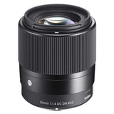 Sigma 30mm f/1.4 DC DN Contemporary - Objetivo estándar para el sistema Sony Montura E, color negro