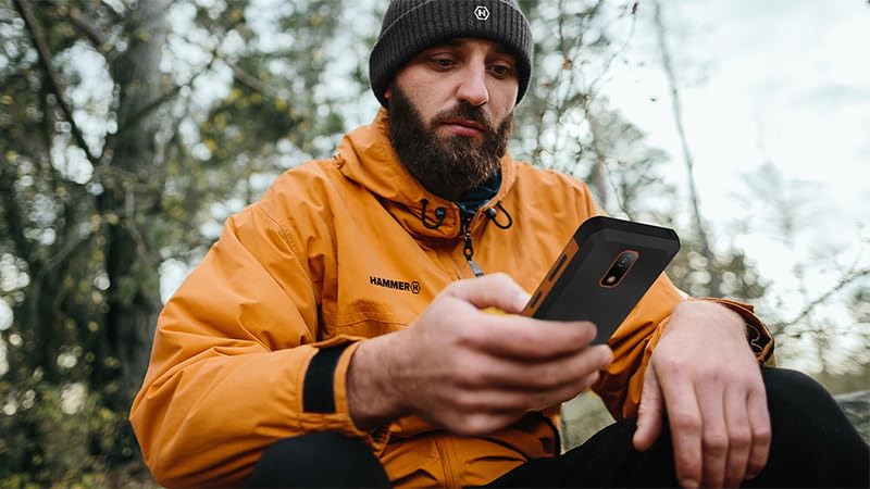 Hammer Iron Steel Lite sin Contrato Robusto, Resistente al Agua, Dual SIM, Potente batería de 6500 mAh, 64GB + 4GB RAM, Android 14, cámara 13 Mpx con Sensor de visión Nocturna, 300 Horas en Espera