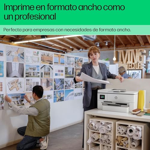 HP OfficeJet Pro 9720e - Impresora multifunción profesional de tinta, Impresión hasta A3 e impresión automática a doble cara hasta A4, Wi-Fi, 3 meses de impresión Instant Ink con HP+