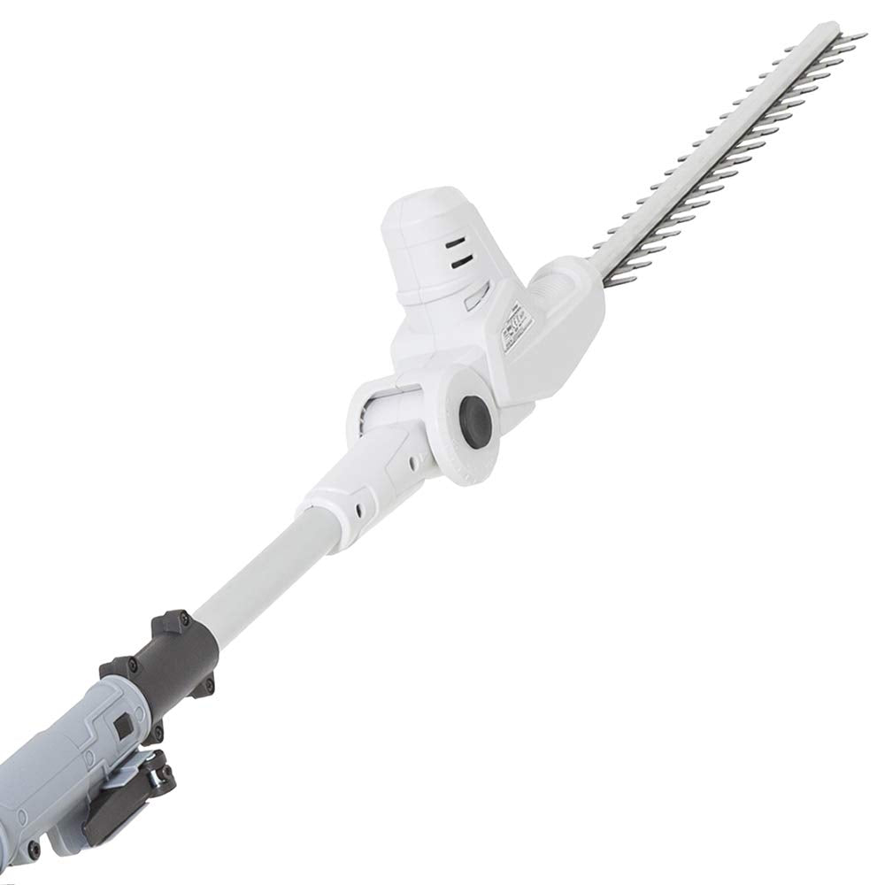 IKRA Tijeras Cortasetos telescópico a batería ICPH 2040, Incl. 2X batería, Cargador rápido y Cinta de Hombro