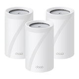 TP-Link WiFi 7 Deco BE65 Pro Router Mesh WiFi, BE9300Mbps Tri-Band, canales 320 MHz, 2 puertos 5Gbps, puerto 2,5 Gbps, Alexa, HomeShield, MLO, funciona con cualquier ISP y módem, 4 antenas internas, 3
