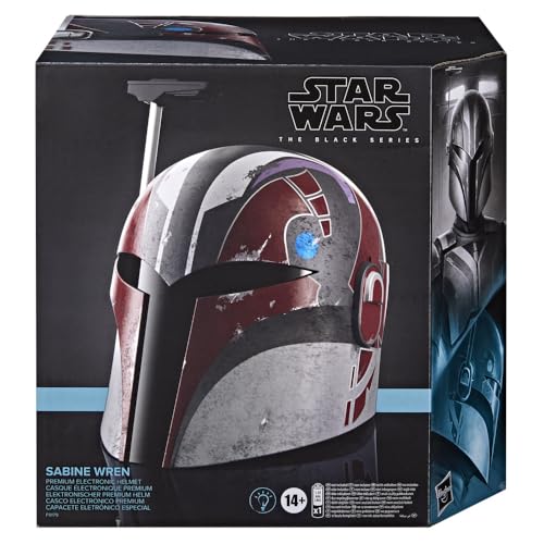 Star Wars The Black Series - Sabine Wren - Casco electrónico premium - Artículo para juego de rol de adultos