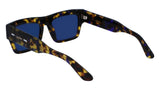 Calvin Klein Unisex Adult Sunglasses CK23504S - Havana Blue with Blue Solid W Gold Flash Ar Green Lens