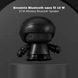Xoopar Altavoz Bluetooth Portátil de Plástico Reciclado- Xboy-R Negro. Altavoz Portátil con Luz LED - Potente Sonido 360° - Función NFC.