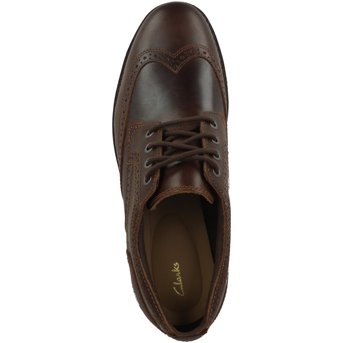 Clarks Batcombe Far, Oxford Hombre, Lea marrón Oscuro, 39.5 EU