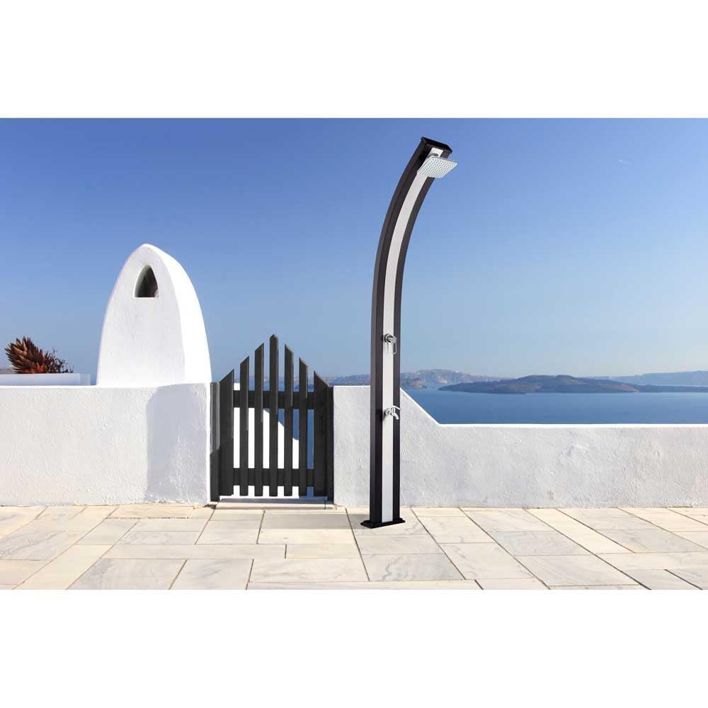Formidra DS-A122BN – Ducha Solar – Colección Spring – 30 L – Antracita/Acero Inoxidable – Ligereza y diseño, Color, 228 cm (DS-A122VO)