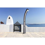 Formidra DS-A122BN – Ducha Solar – Colección Spring – 30 L – Antracita/Acero Inoxidable – Ligereza y diseño, Color, 228 cm (DS-A122VO)