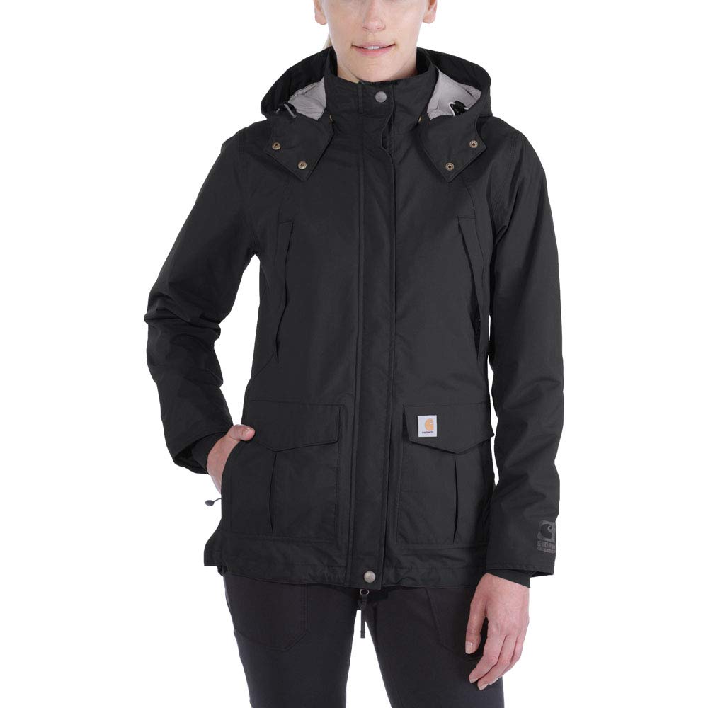 Carhartt Chaqueta Storm Defender gruesa, Relaxed Fit Para Mujer, Negro, M