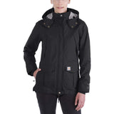 Carhartt Chaqueta Storm Defender gruesa, Relaxed Fit Para Mujer, Negro, M