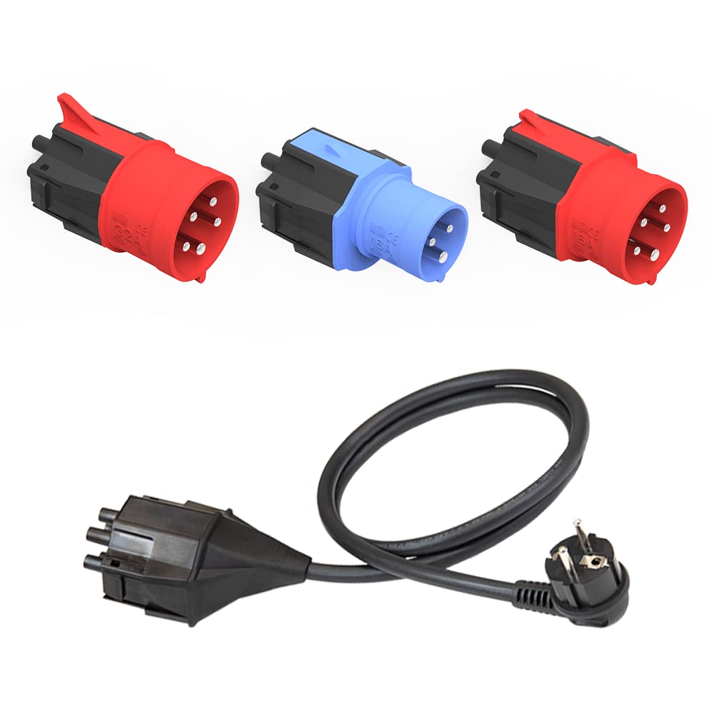 NRGkick 32A 10m Set Optimal, Estación de Carga móvil para Coches eléctricos, Cargador sin instalación, Incl. Adaptadores 32A & 16A + Enchufe Schuko, Cable de Carga EV con Bolsa de Transporte