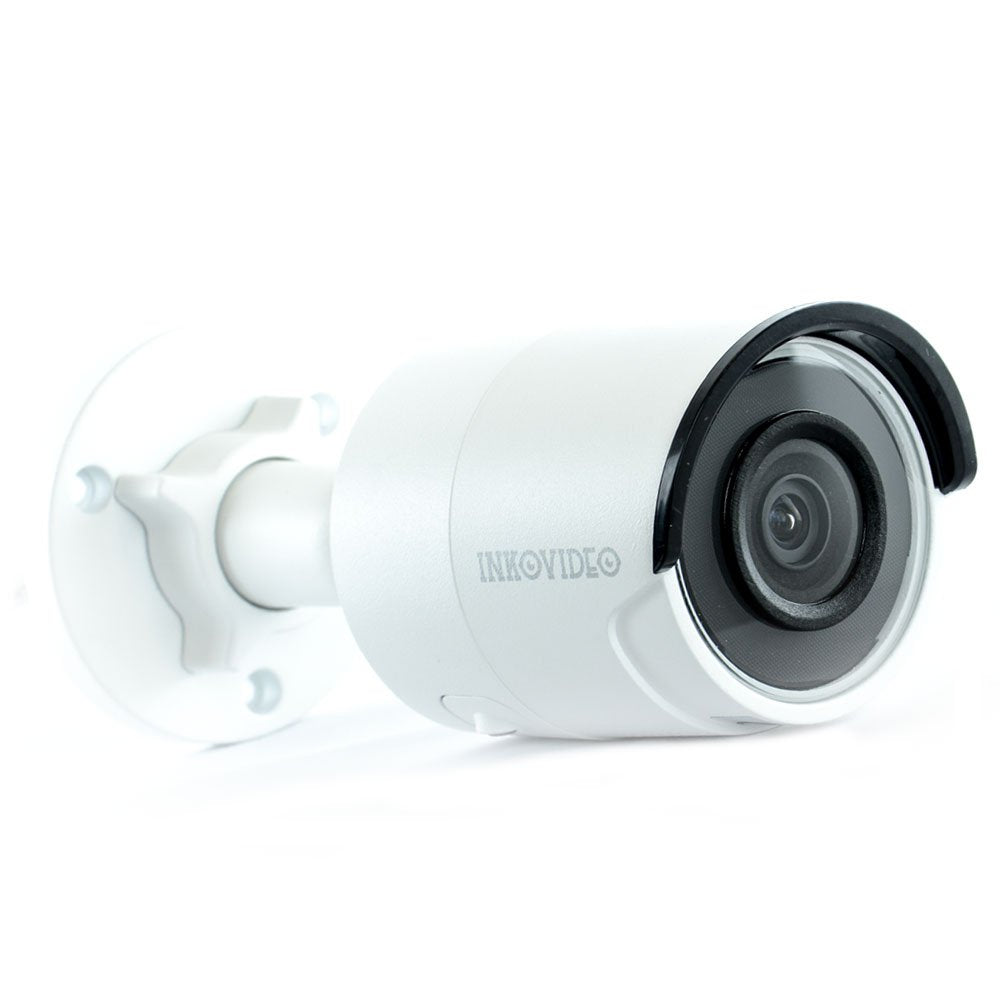 INKOVIDEO V de 200 – 8 MW 8 MP PoE ONVIF Red Vigilancia Visión Nocturna hasta 30 m Video vigilancia (Color Blanco)