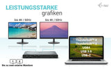 I-Tec Docking - Estación USB -A/-C TB Dual Dock Dual Display Dock PD 100W