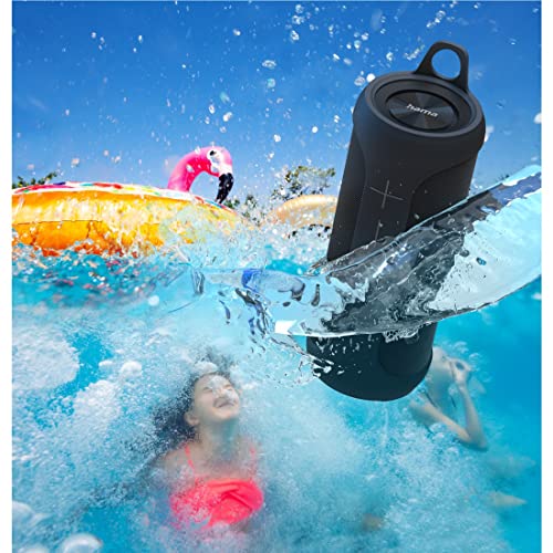 Hama | Altavoz Bluetooth Twin 3.0 (Altavoz Inalámbrico, Gran Potencia, Resistente al Agua IP67, Se Puede Dividir en 2 Altavoces Individuales) Color Negro
