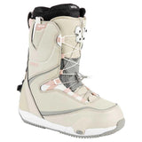 Nitro Cave TLS Step On All Mountain Freestyle Freeride Sistema de Cordones rápidos Barco de Snowboard, Mujeres, Arena Rosa, 23.5