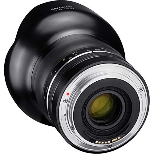 Samyang SYXP14-C XP - Objetivo Gran Angular de 14 mm f/2,4 de Alta Velocidad para Canon EF con Chip Ae Integrado, Color Negro