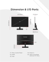 Monitor ViewSonic VA240-H 24" - Marca: ViewSonic - EAN: 0766907026948