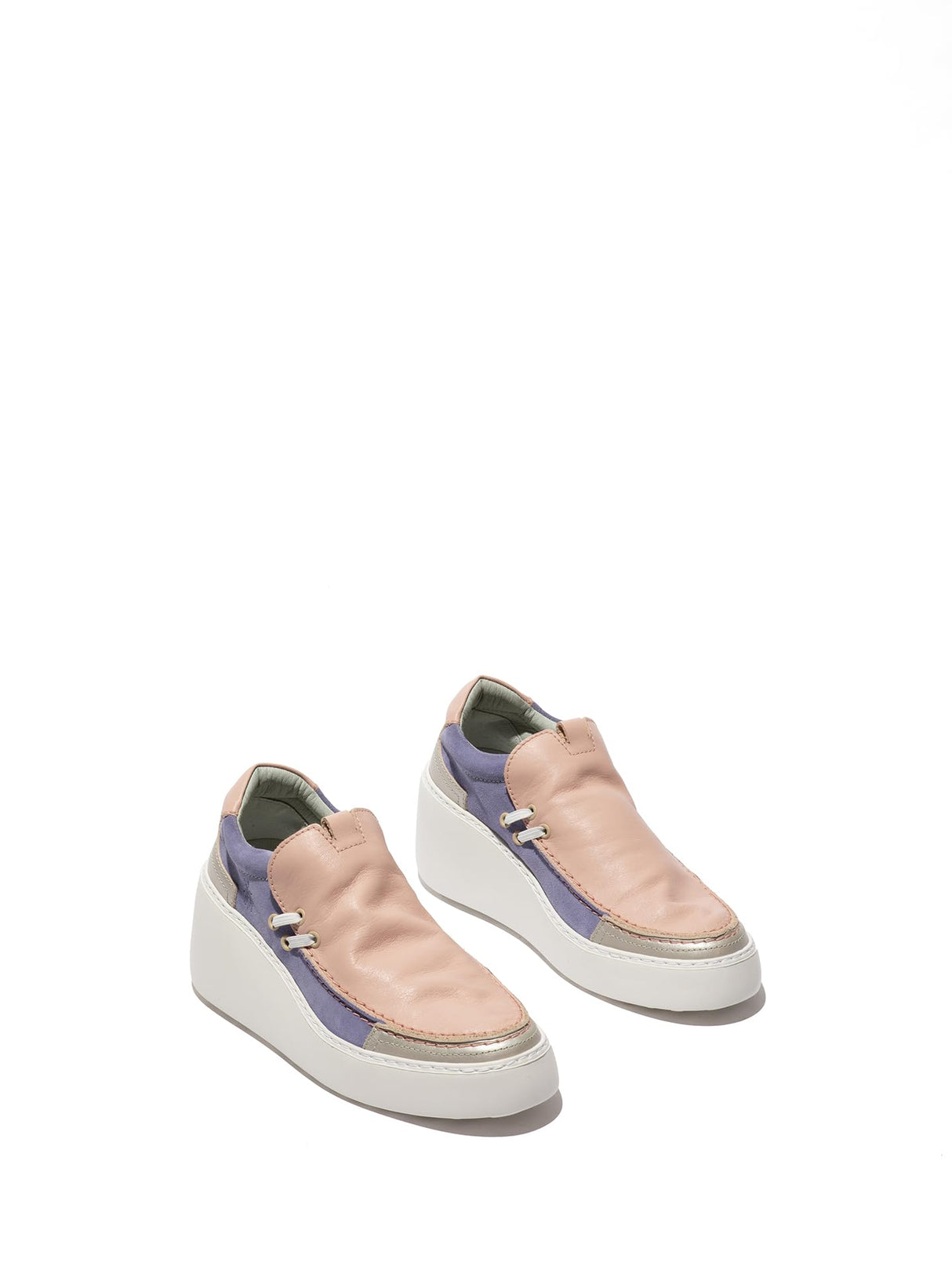 Fly London DAVY667FLY, Zapatillas Deportivas Mujer, Silver/Pale Pink/Violet, 41 EU