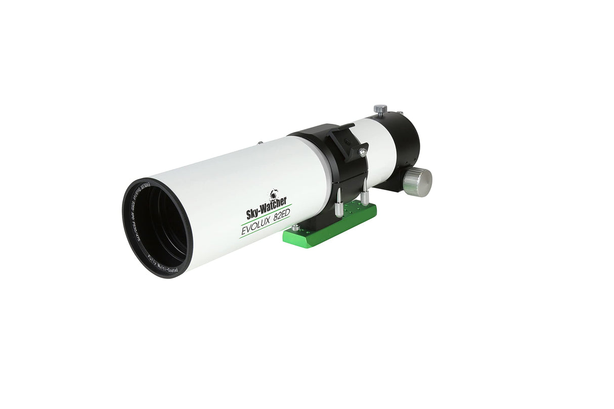 Sky-Watcher Evolux 82ED - Telescopio Refractor Apo Doublet Apo - Tubo óptico Compacto y obtenido para astrofotografía asequible, Color Blanco (S11310)