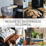 Panasonic Slow Juicer MJ-L700KXE, Exprimidora de Frutas Eléctrica, Jugo de Frutas y Verduras Enteras, Apertura de 75 mm, Diseño Elegante y Delgado, Conveniente, Negro