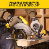Sierra Circular BRUSHLESS V20 Li-Ion 18V Ø190mm, freno eléctrónico,
