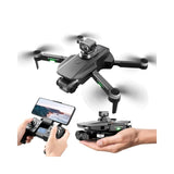 LUXWALLET DRON GPS WiFi RYZE X Dodge de 5 GHz, Sistema de obstáculos láser Laos, función de Retorno, cámara Full HD de 1080P, Negro