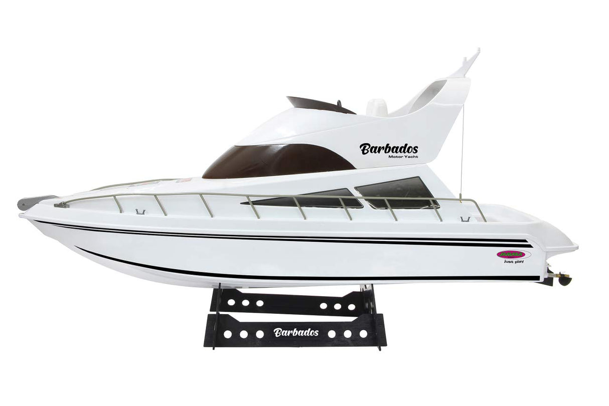 Jamara 040670 - Barbados RC-Yate 2,4GHz - Funcionamiento multijugador, 2 Motores, Fácil de controlar, Tapa con Cerradura rapida