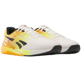 Reebok Zapatillas Unisex Nano X5, Chalk Black Electric Amber, 43 EU