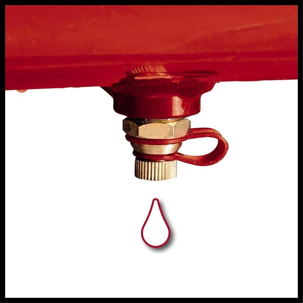 Einhell Compresor TC-AC 190/50/8 (1500 W, máx. 8 bar, lubricación por aceite, depósito de 50 l, válvula de retención / seguridad, tornillo de drenaje para el mantenimiento, pie engomado)