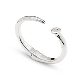 UNO de 50 | Pulsera Rígida en Aleación de Metales | Bañado en Plata de Ley | Joya Artesanal | Diseño Creativo