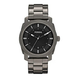 Fossil Reloj para hombre Machine, movimiento de cuarzo, caja de acero ahumado de 42 mm con correa de acero, FS4774