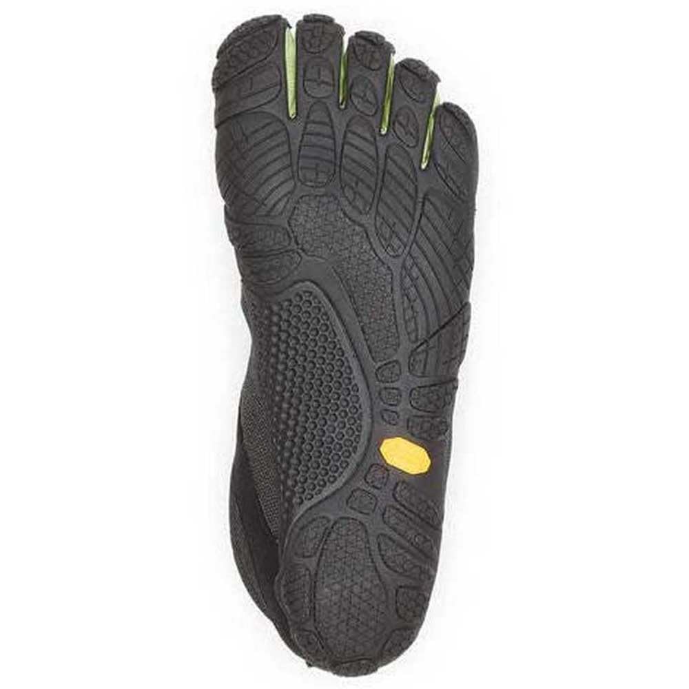 Vibram Fivefingers V-Run Retro para Hombre, Negro, Verde, Negro, 12-12.5
