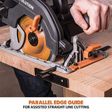 Evolution Power Tools - Sierra circular multimaterial R185CCSX+ con guía compatible (paquete plus con bolsa de transporte), 185 mm, 230 V