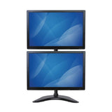 StarTech.com Soporte Vertical de Acero de Servicio Pesado para dos Monitores - Base Ajustable VESA para Pantallas de hasta 27 Pulgadas