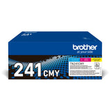 Brother TN241CMT Pack 3 cartuchos de tóner (Cian /Magenta /Amarillo), Para las impresoras HL3140CW, HL3150CDW, HL3170CDW, DCP9015CDW, DCP9020CDW, MFC9140CDN, MFC9330CDW, MFC9340CDW