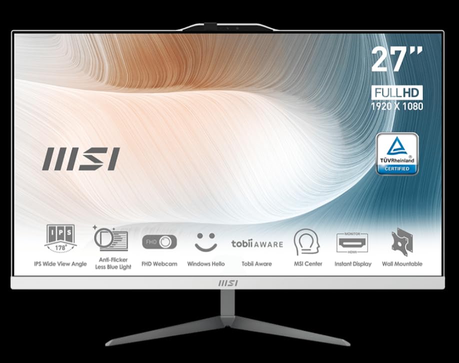 MSI Notebook Marca Modelo PC AIO 27 Modern AM272P 12M-416IT i5-1240P 8GB 512GB SSD White Win 11 Pro