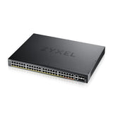 Zyxel 48-Port PoE Gigabit Nebula Cloud Managed/L3 Switch di accesso, 40 x PoE+ & 10 x PoE++ @960W, 6 10G Uplink (2 Copper/4 SFP+) [XGS2220-54FP]