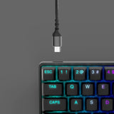 SteelSeries Apex 9 Mini - Teclado Mecánico de Gaming - Interruptores ópticos - Accionamiento de 2 puntos - Forma compacto Esports Mini 60 % - Interruptores intercambiables - Teclado nórdico (QWERTY)
