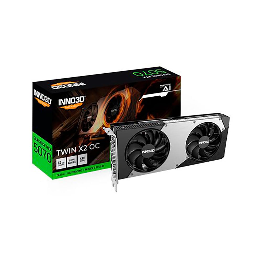 Inno3D GeForce RTX 5070 Twin X2 OC 12GB GDDR7 Reflex 2 RTX AI DLSS4