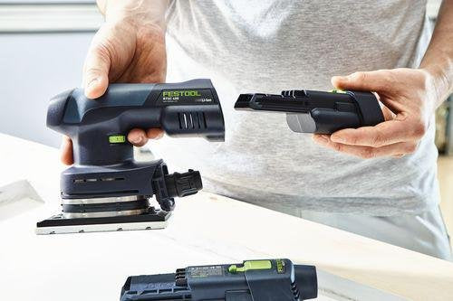 Festool Systainer RTSC 400 3.0 I-Set - Deslizador de batería (incluye batería BP 18 Li 3,0, cargador rápido, adaptador de red (incluye cable de alimentación Plug IT), zapata, protector, bolsa de