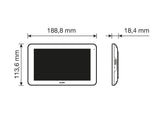 Vimar K42946 Kit de videoportero smart con 2 videoporteros Wi-Fi con pantalla táctil, placa audio/vídeo con lector RFID, alimentadores con clavijas intercambiables, distribuidor bus