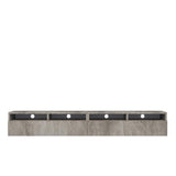 SELSEY REDNAW - Mueble de TV Moderno con 2 cajones, 200 cm, Color Gris