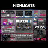 Reloop Mixon 8 Pro | 4-Kanal -Multi-Platform-Performance-Controller für Serato & djay, Jogwheel -Displays & 4 Instant-FX-Kippschalter, Dual-Audio-Interface mit USB-C & Stand-Alone-Mixing